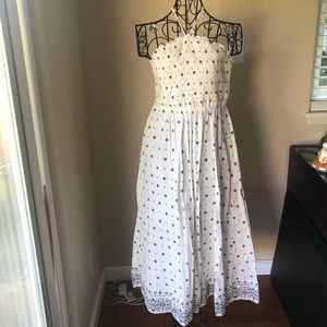 White Halter Dress